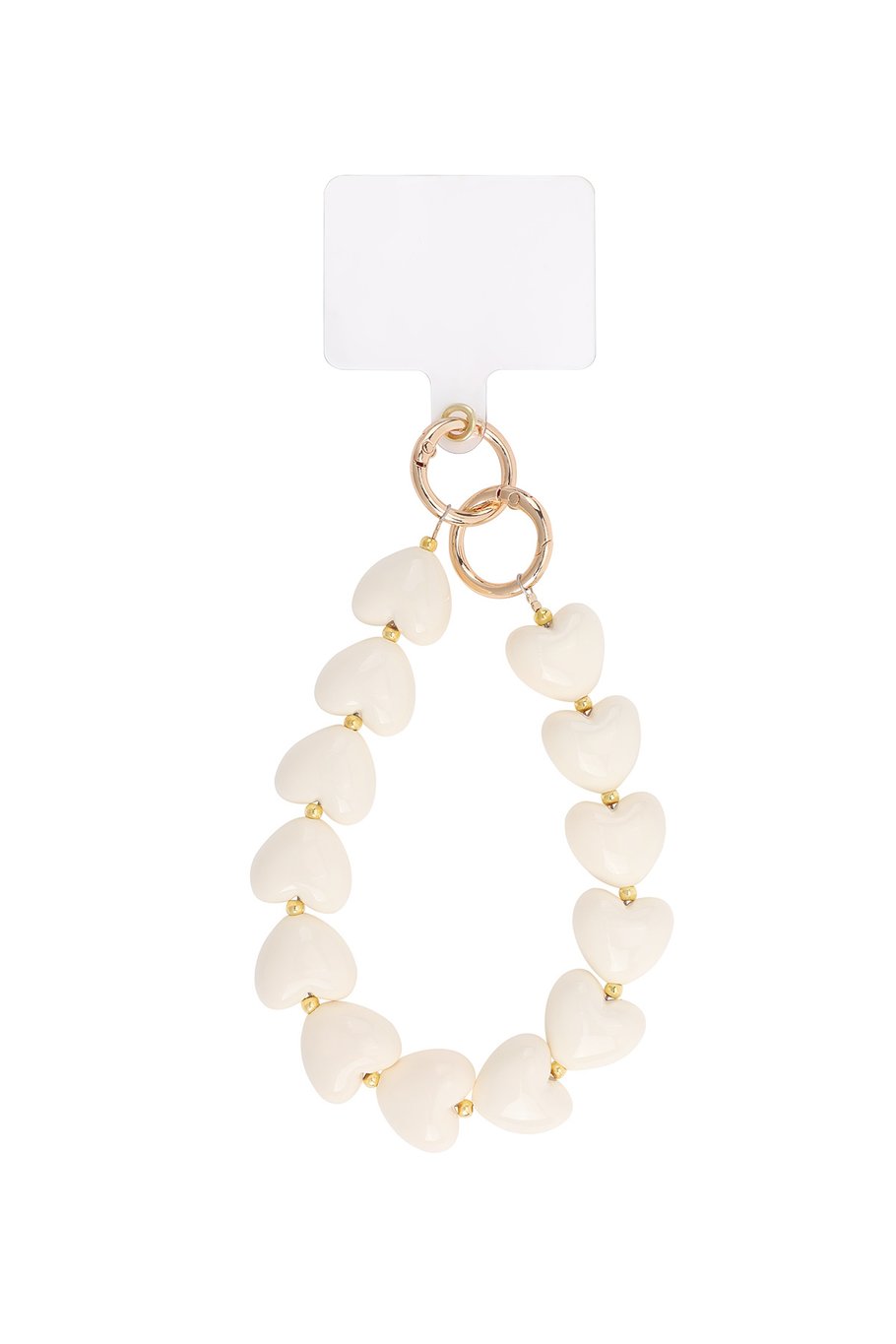 Classy Heart Phone Cord | Off-White