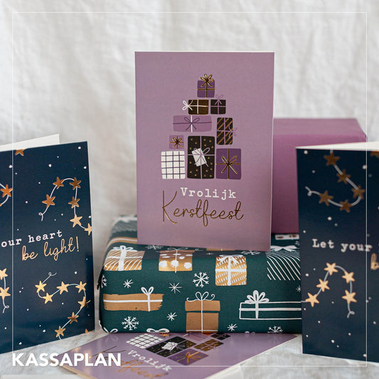 Wenskaart A6 | Vrolijk Kerstfeest