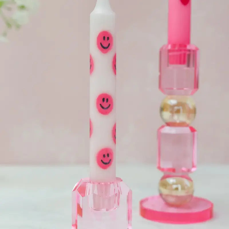 SMILEY PINK DINERKAARS