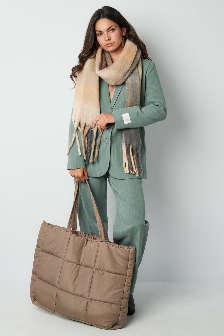 Big Padded Shopper Camel