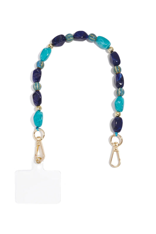 stone mix phone cord | blue