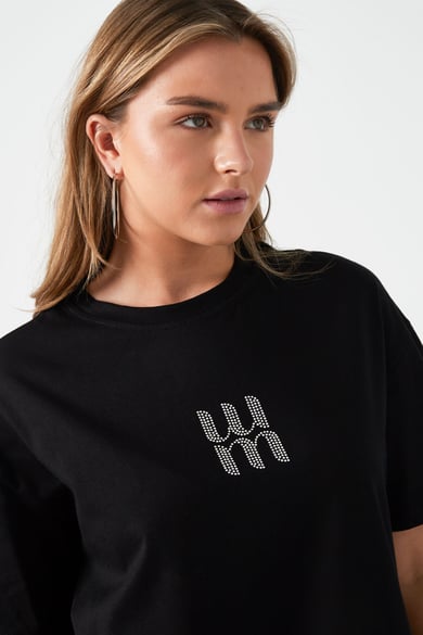 Letter M T-Shirt Black