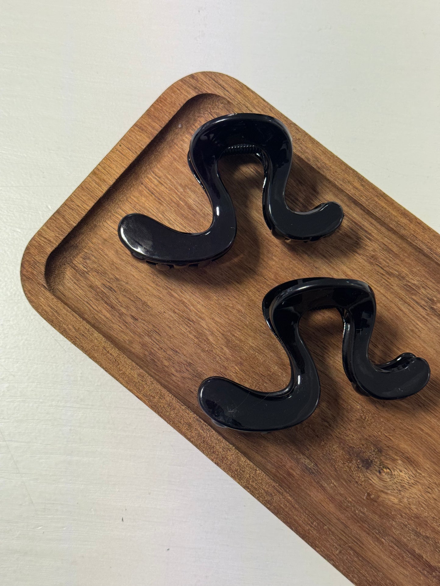 CURLY HAIRCLIP BLACK