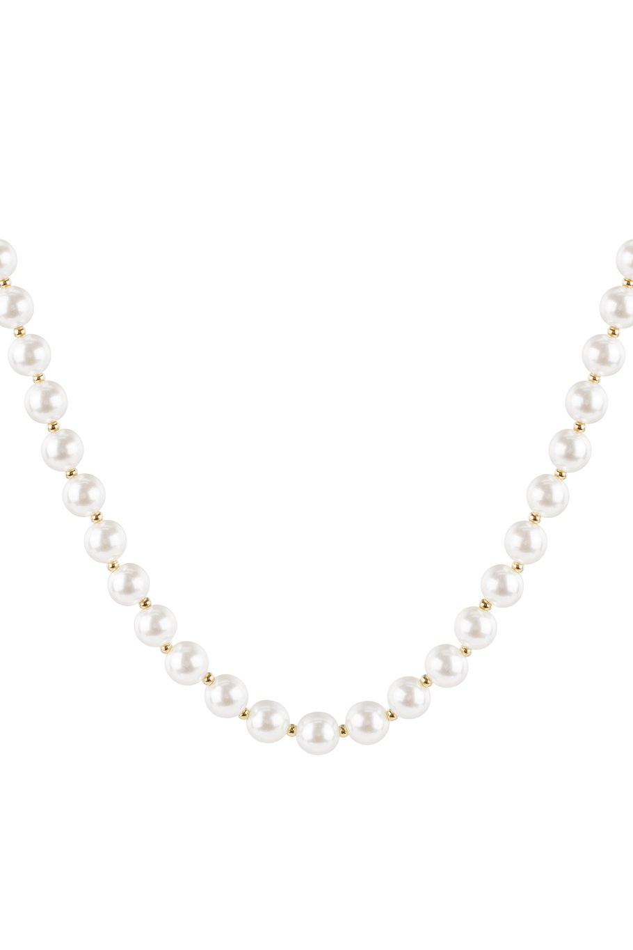 Vintage Vibe Necklace White & Gold