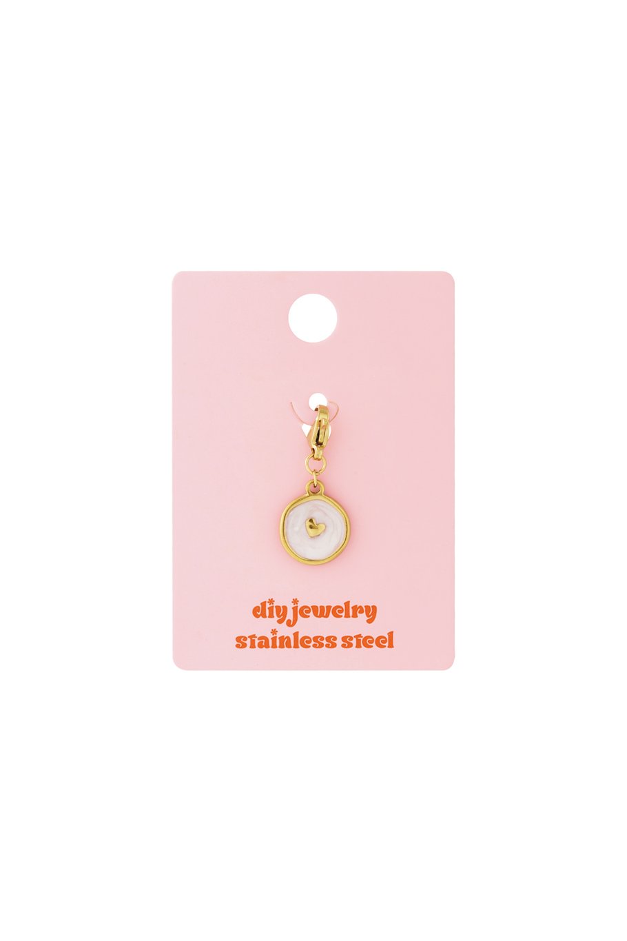 Lovely Coin Charm Pink