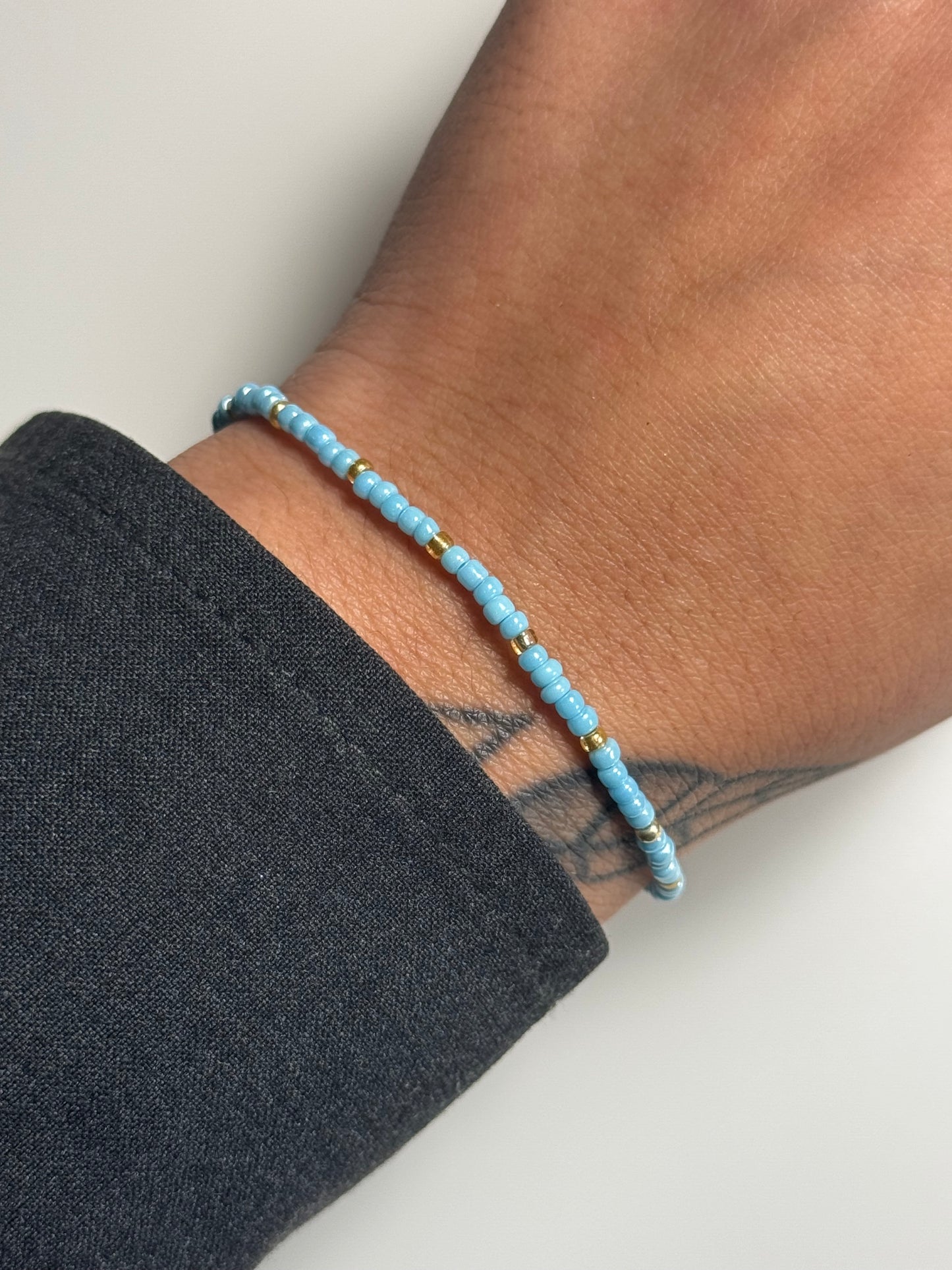 Glazed Blue Mix Miyuki Bracelet