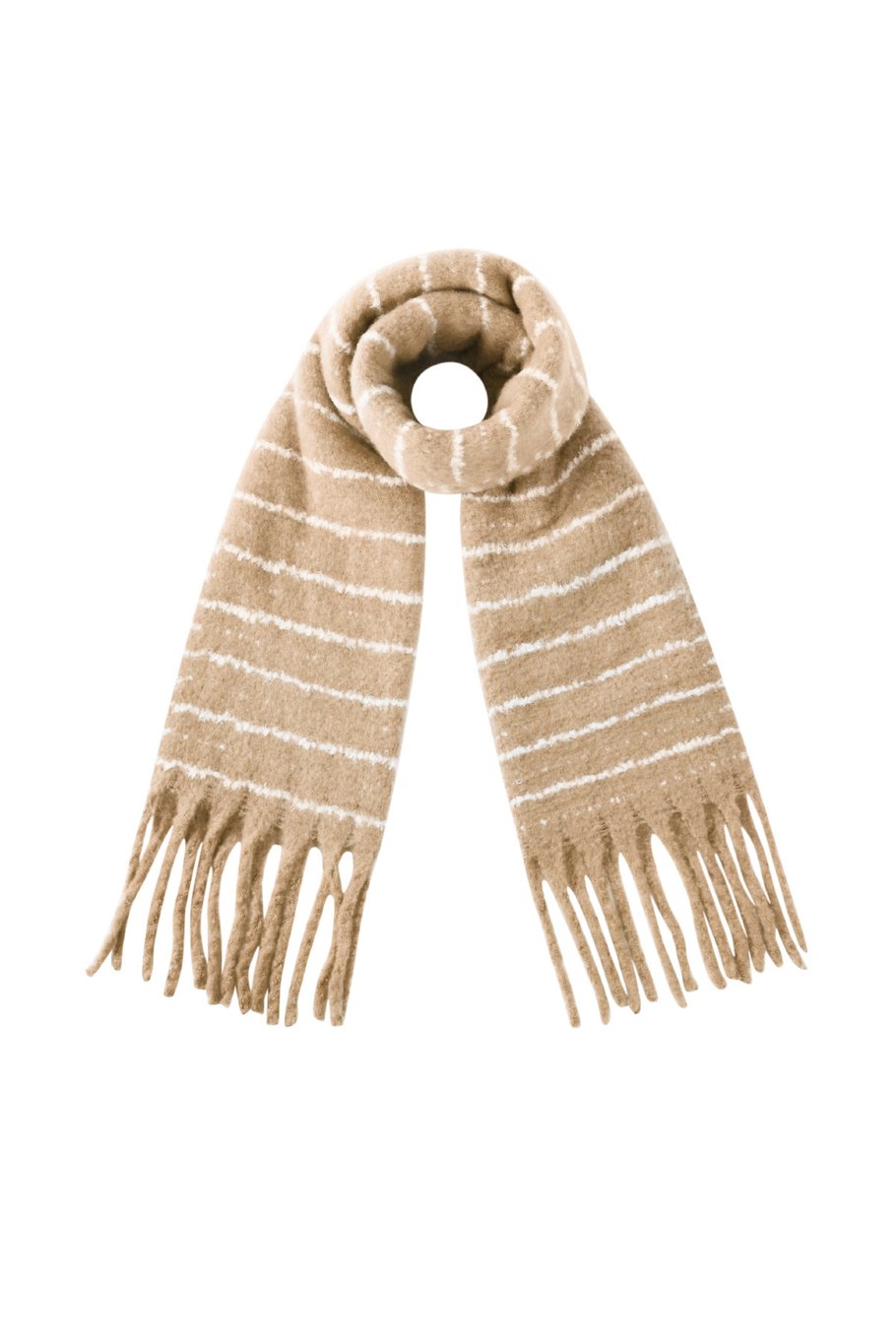 Stripe Scarf Khaki