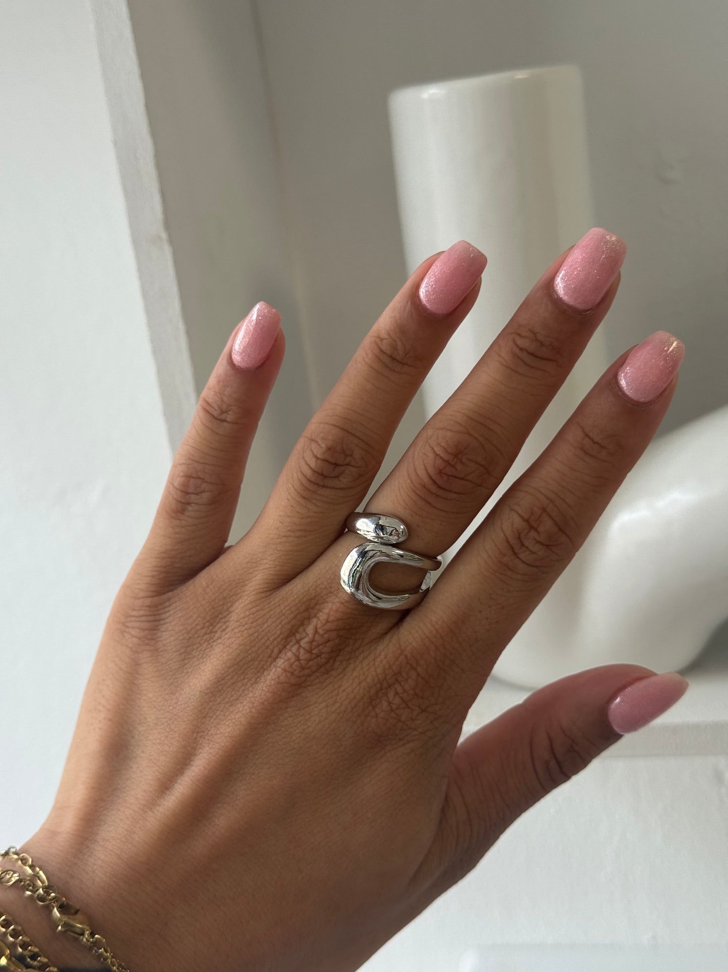 Lunar Loop Ring Silver