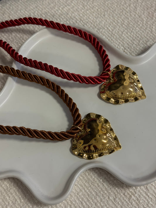 LOVELY STATEMENT NECKLACE CHOCO