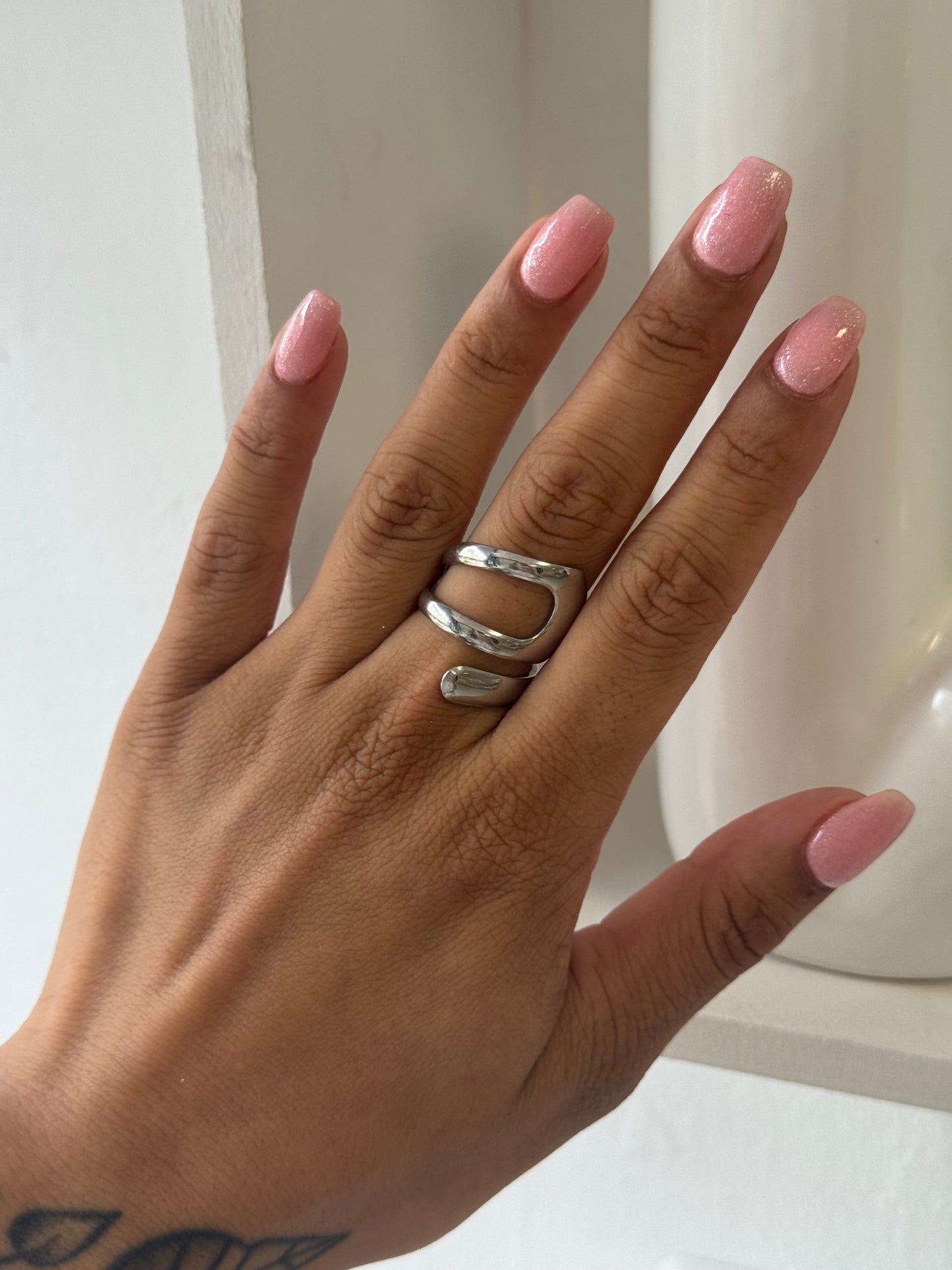 Double Line Ring Silver