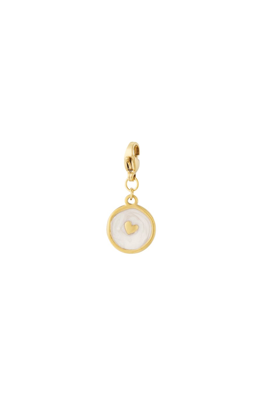 Lovely Coin Charm Beige