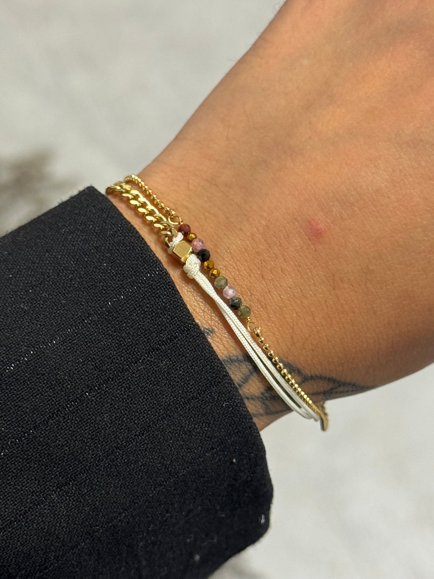 Golden Mix Bracelet Beige