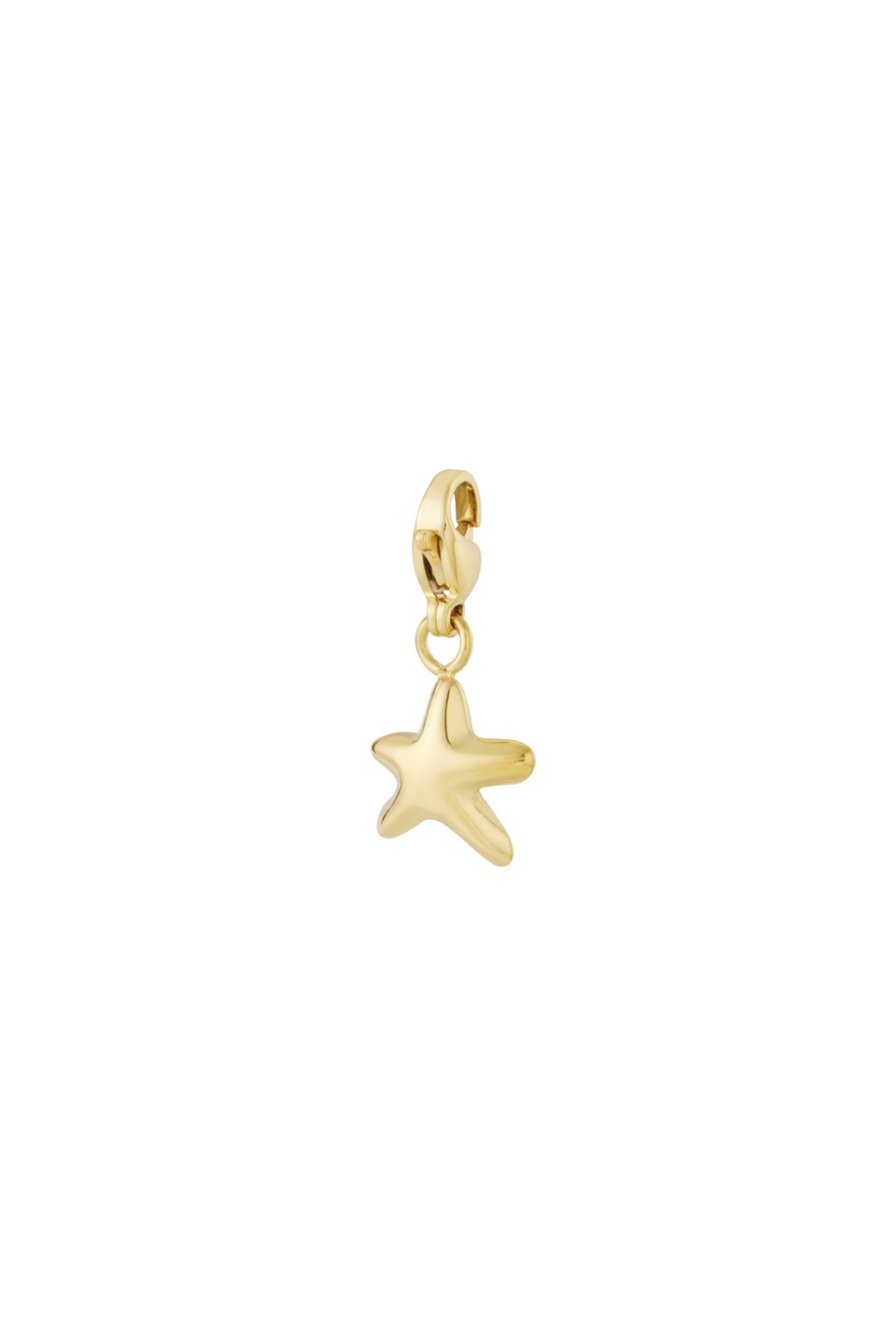 Puffy Star Charm Gold
