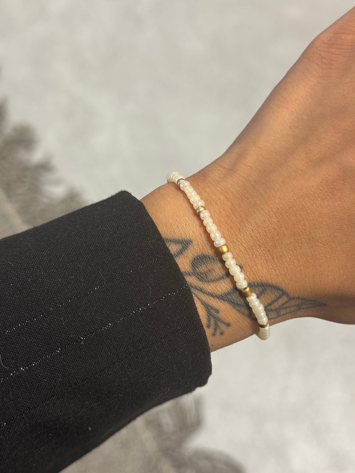 Beige Bloom | Miyuki Bracelet