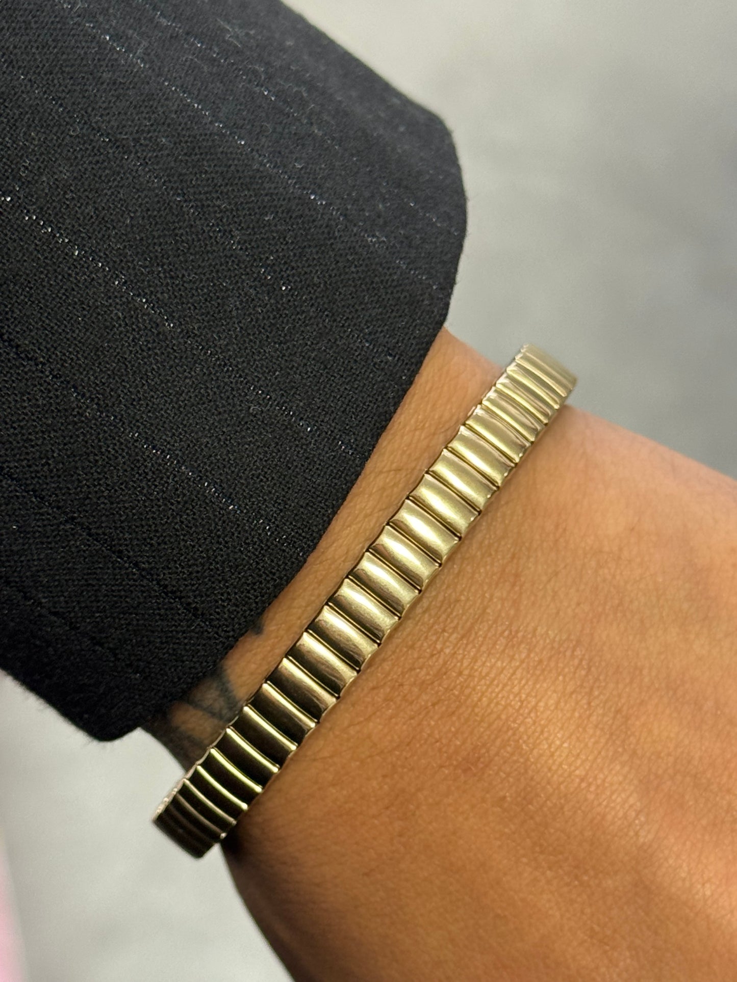 RIBBED BRACELET GOLD