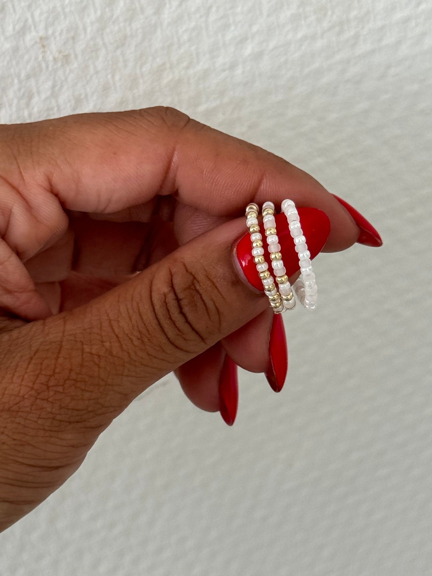 MIYUKI PEARLY WHITE RING