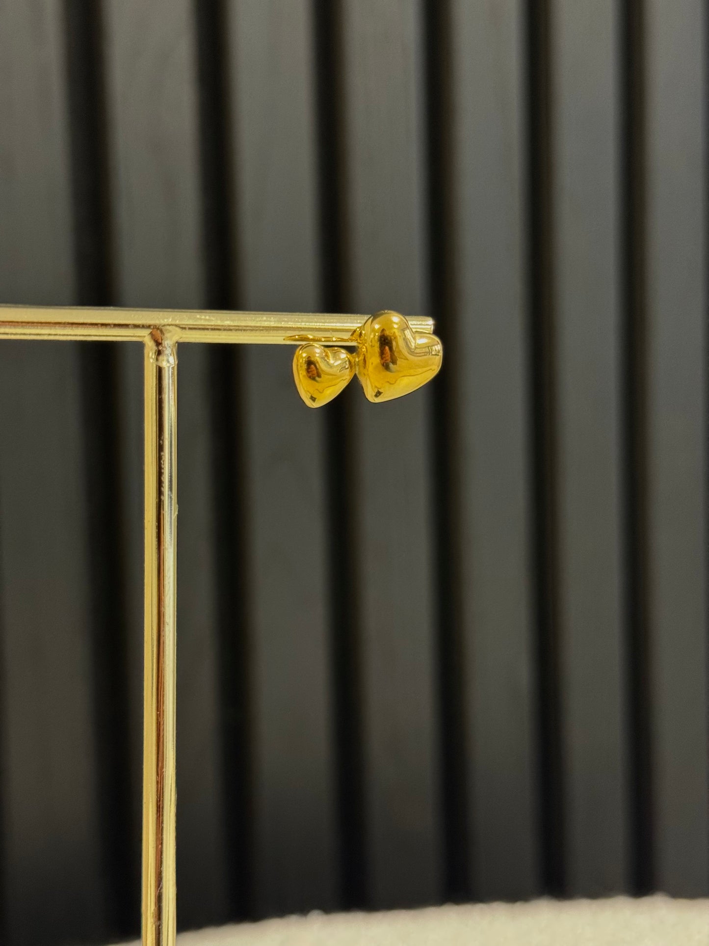 DOUBLE LOVE EARSTUDS GOLD