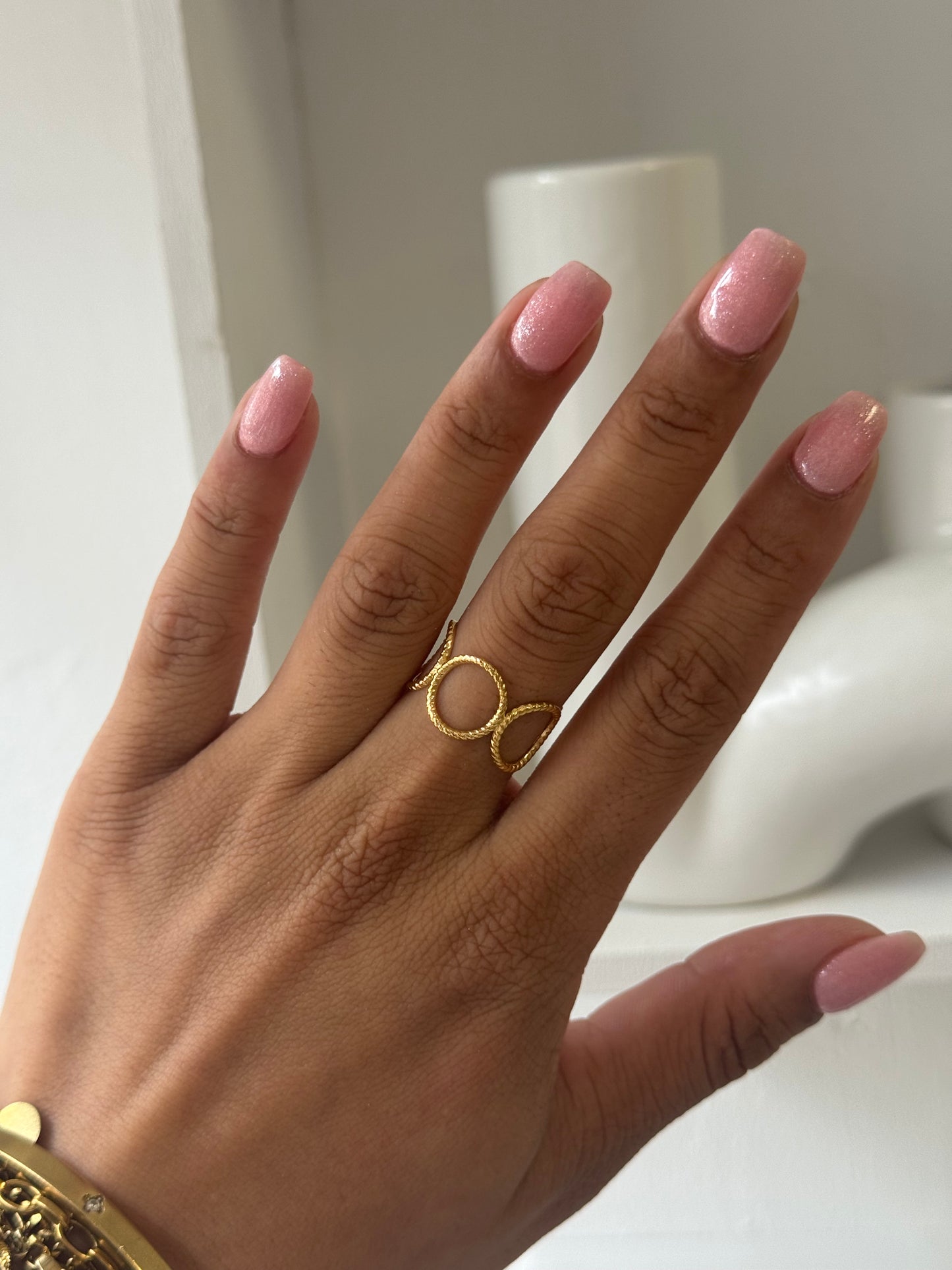 Open Circle Ring Gold