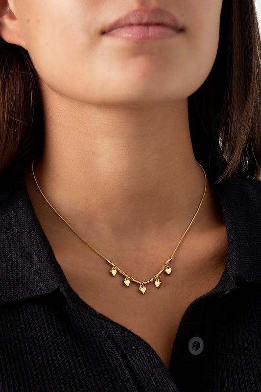 LOVE BEADS NECKLACE SILVER