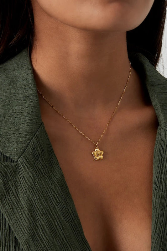 DAISY NECKLACE SILVER