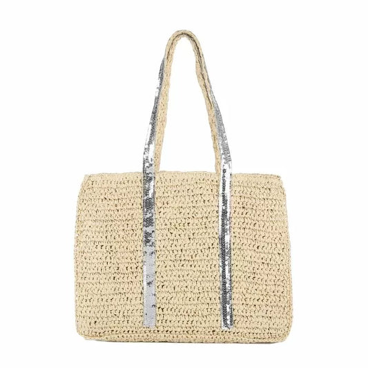 JUTE BEACH BAG BEIGE