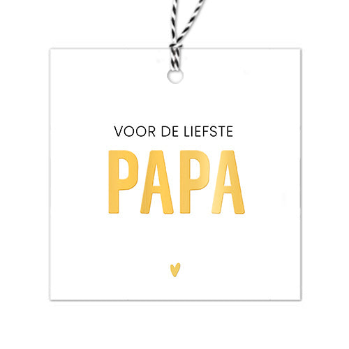Cadeaulabel | Voor de liefste papa