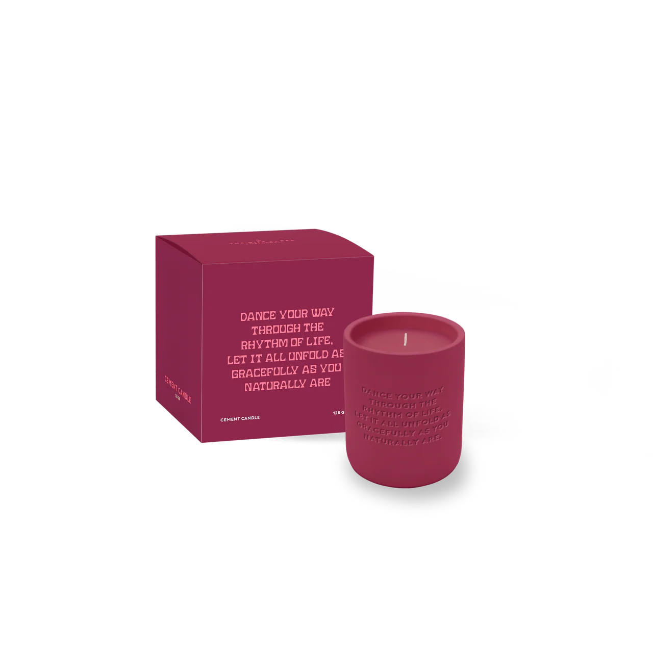 CEMENTED CANDLE 170 GR | DANCE YOUR WAY | BORDEAUX