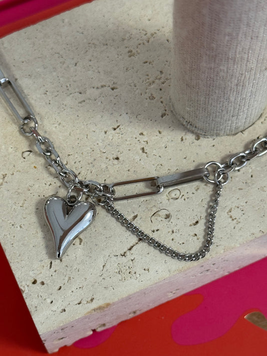 Lovely Chain Bracelet Silver