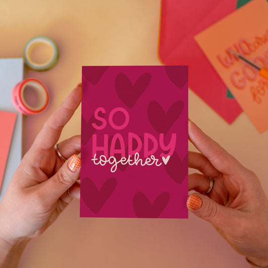 WENSKAART A6 | SO HAPPY TOGETHER