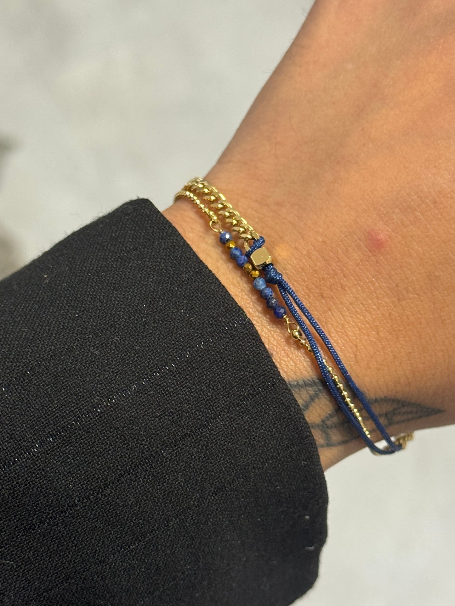 Golden Mix Bracelet Navy