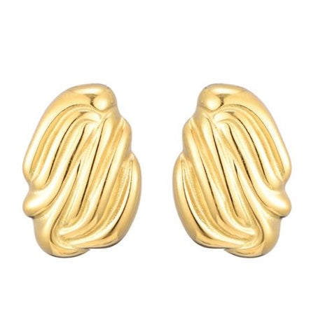 STRUCTURED EARSTUDS GOLD