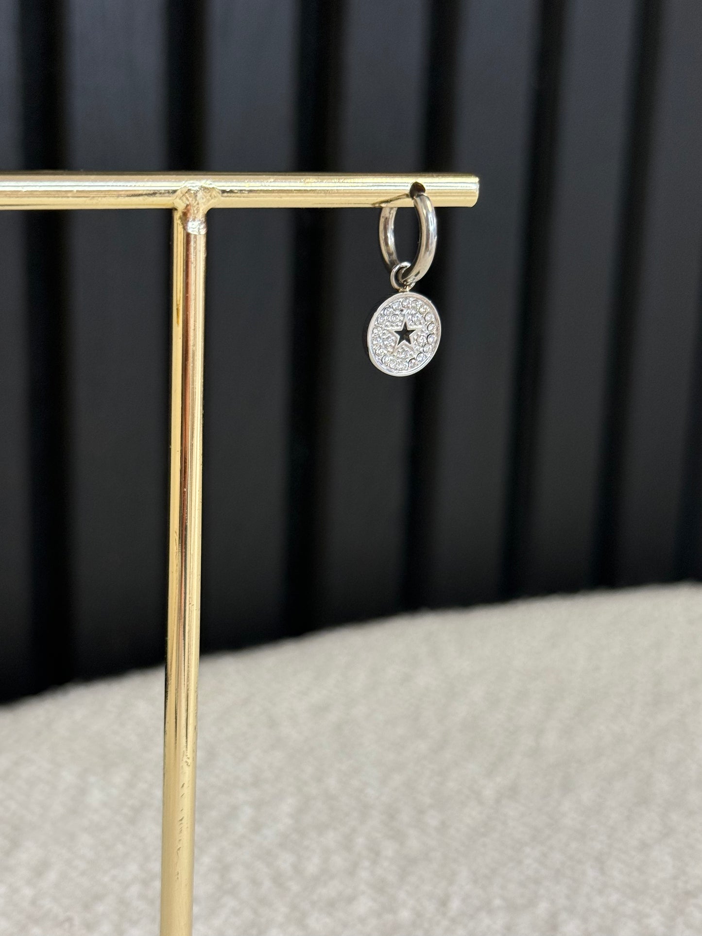 starry hoops silver | one piece