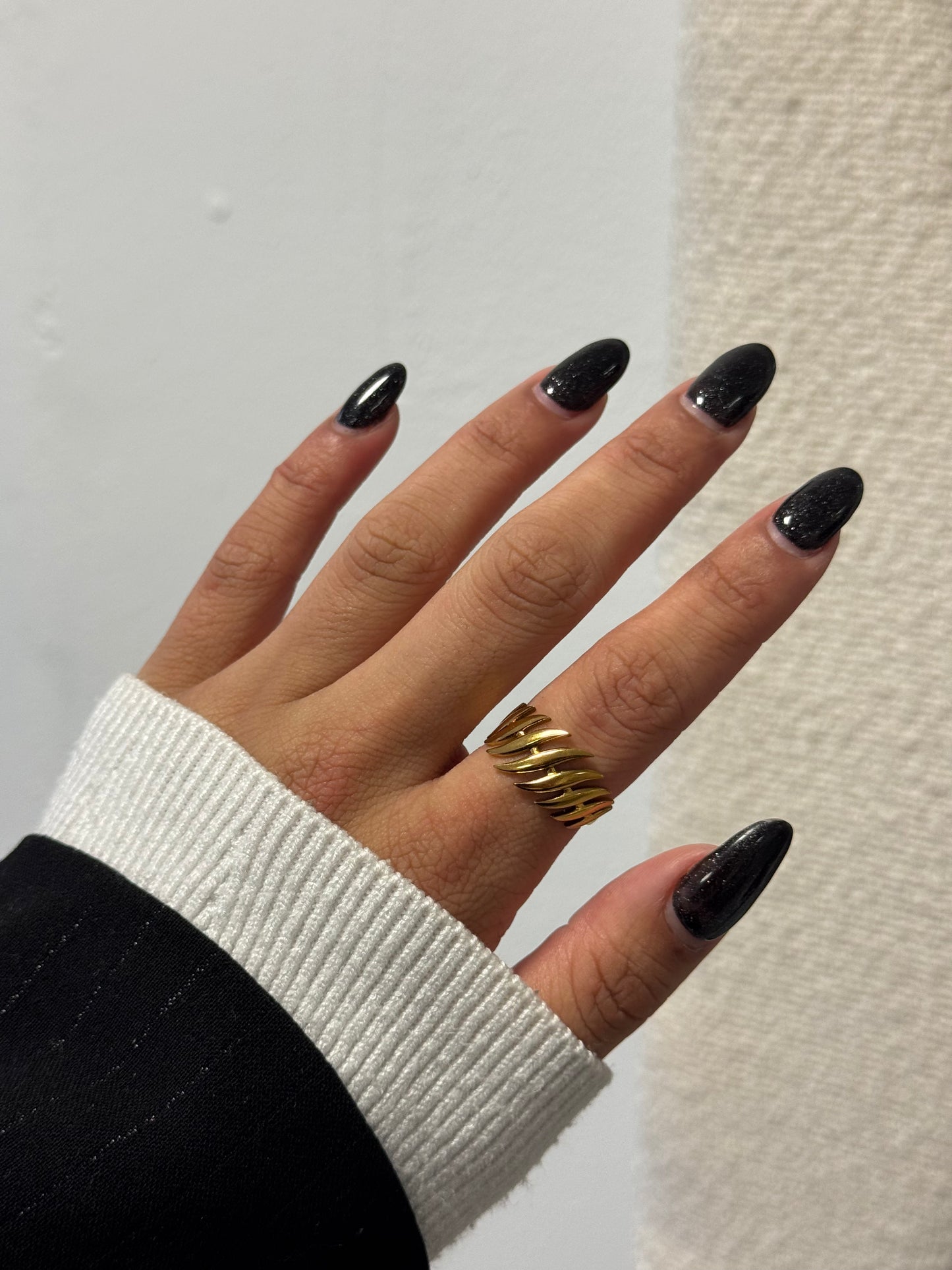 leaf ring gold