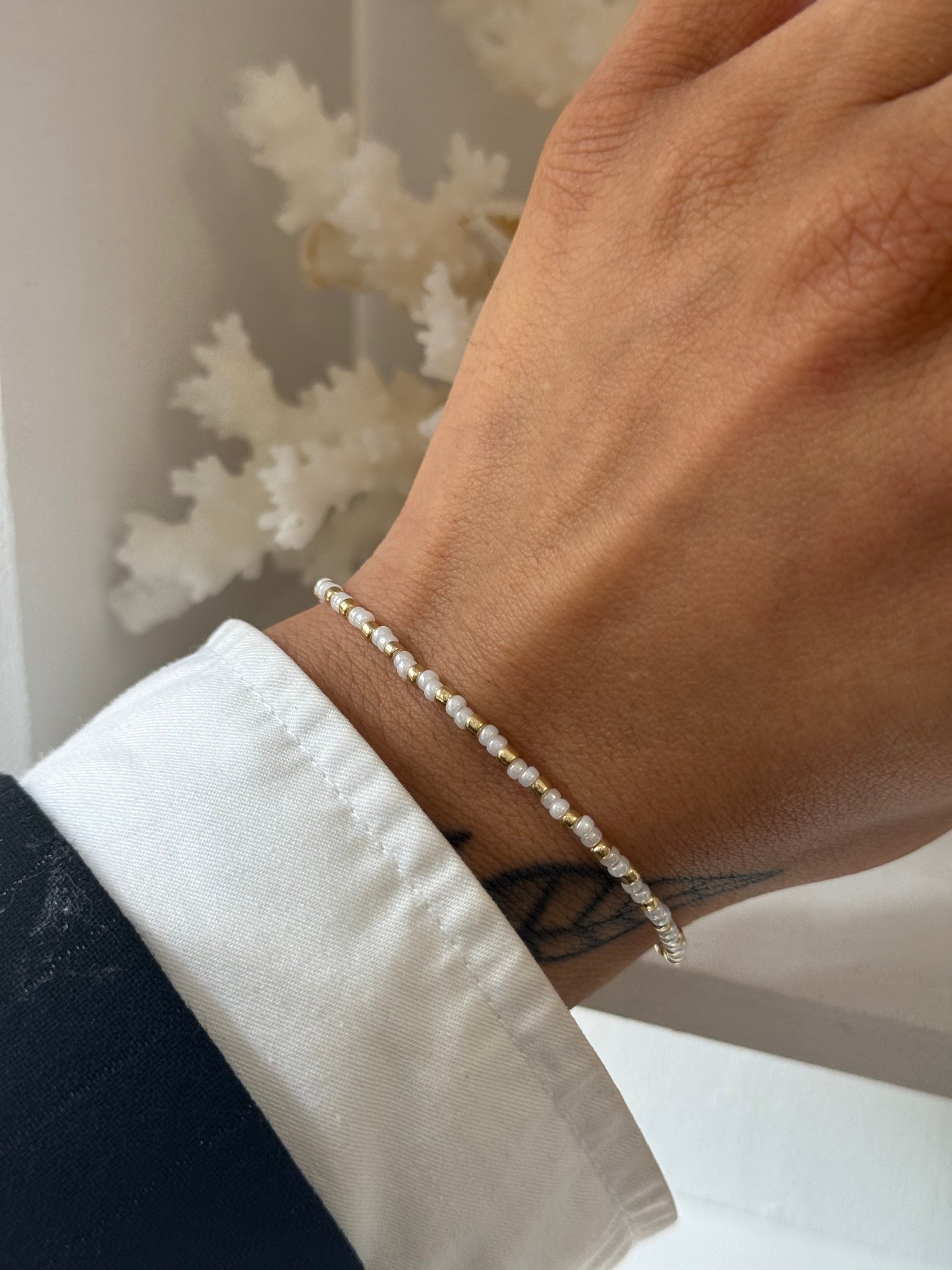 Milky Glow | Miyuki Bracelet