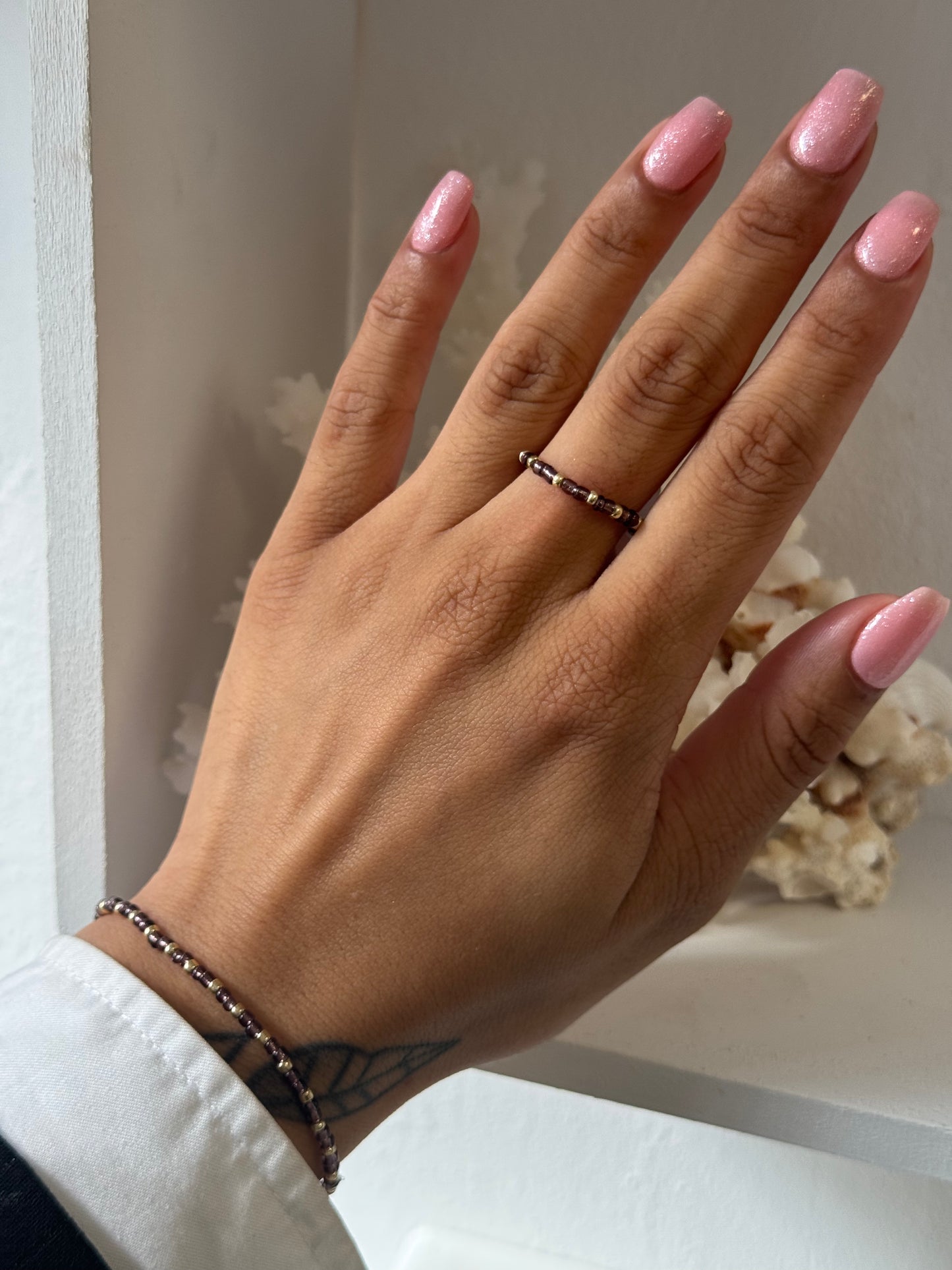 Coffee Glow | Miyuki Ring