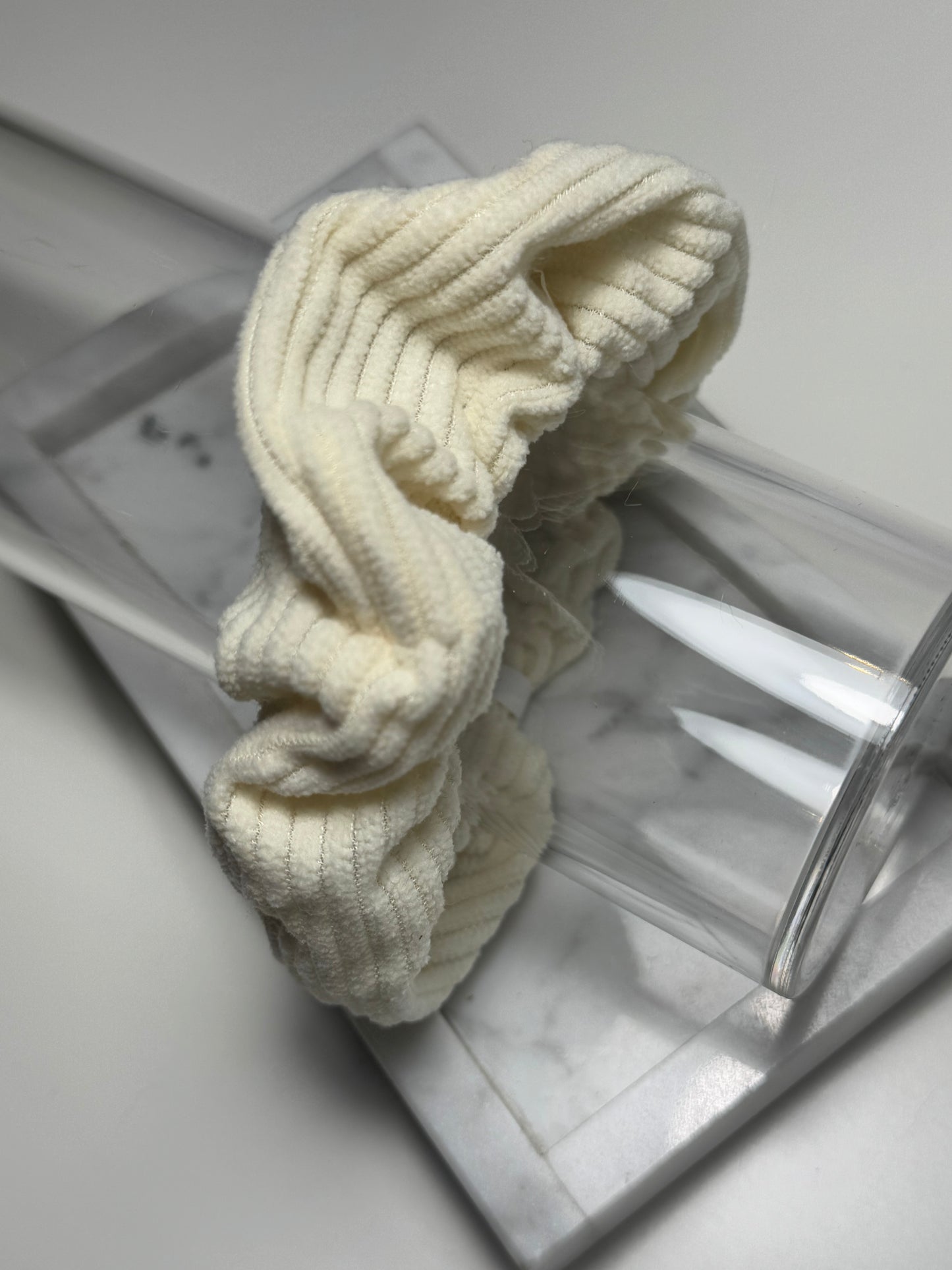 Rib Scrunchie Cream