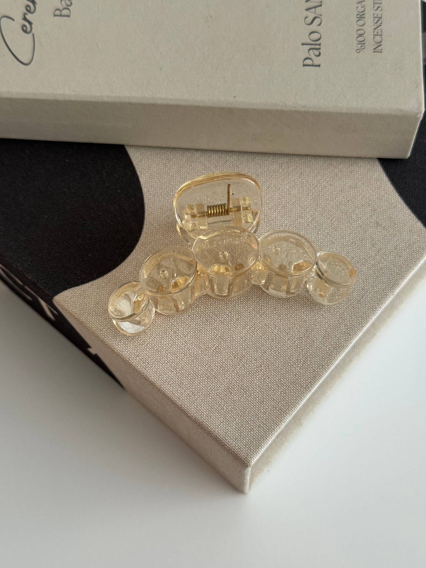 Midi Bubbly Hairclip Butter Yellow
