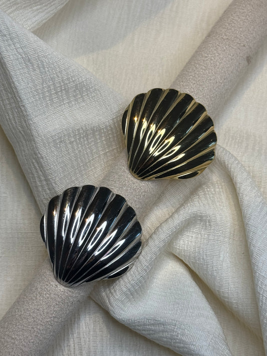 MEGA SHELL RING GOLD