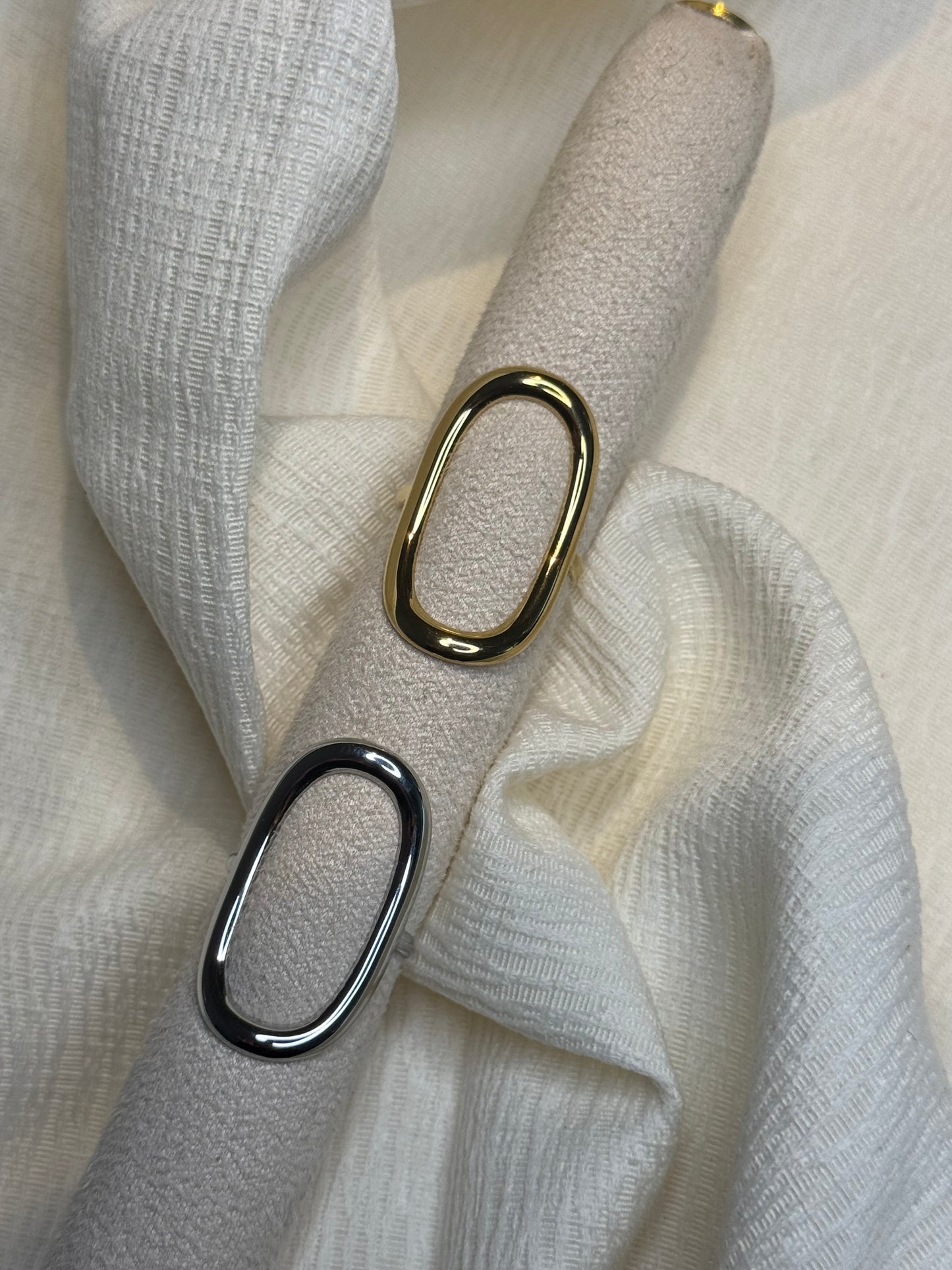 open circle ring silver