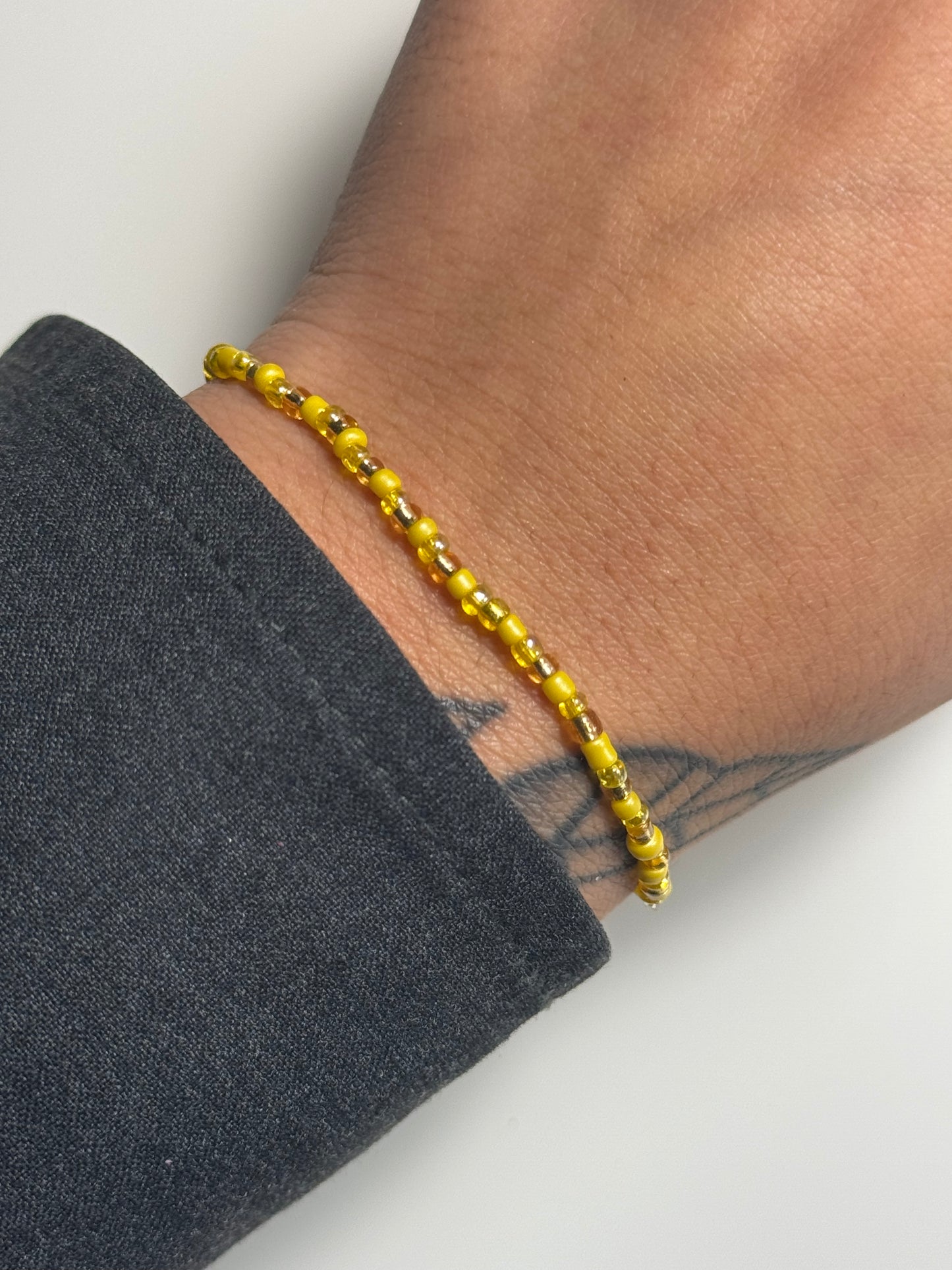 Yellow Mix Miyuki Bracelet
