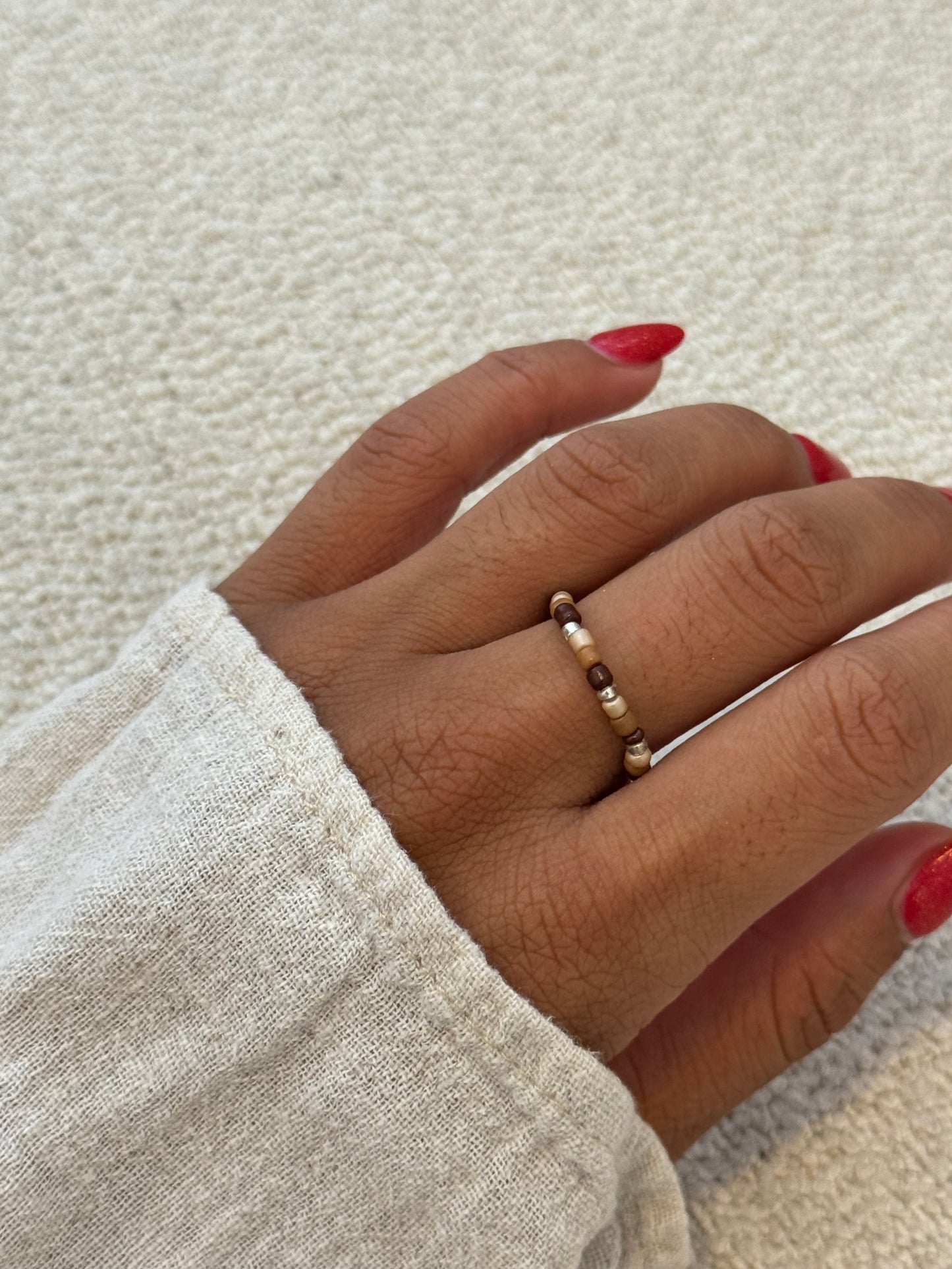 SILVER AUTUMN MIX MIYUKI BRACELET
