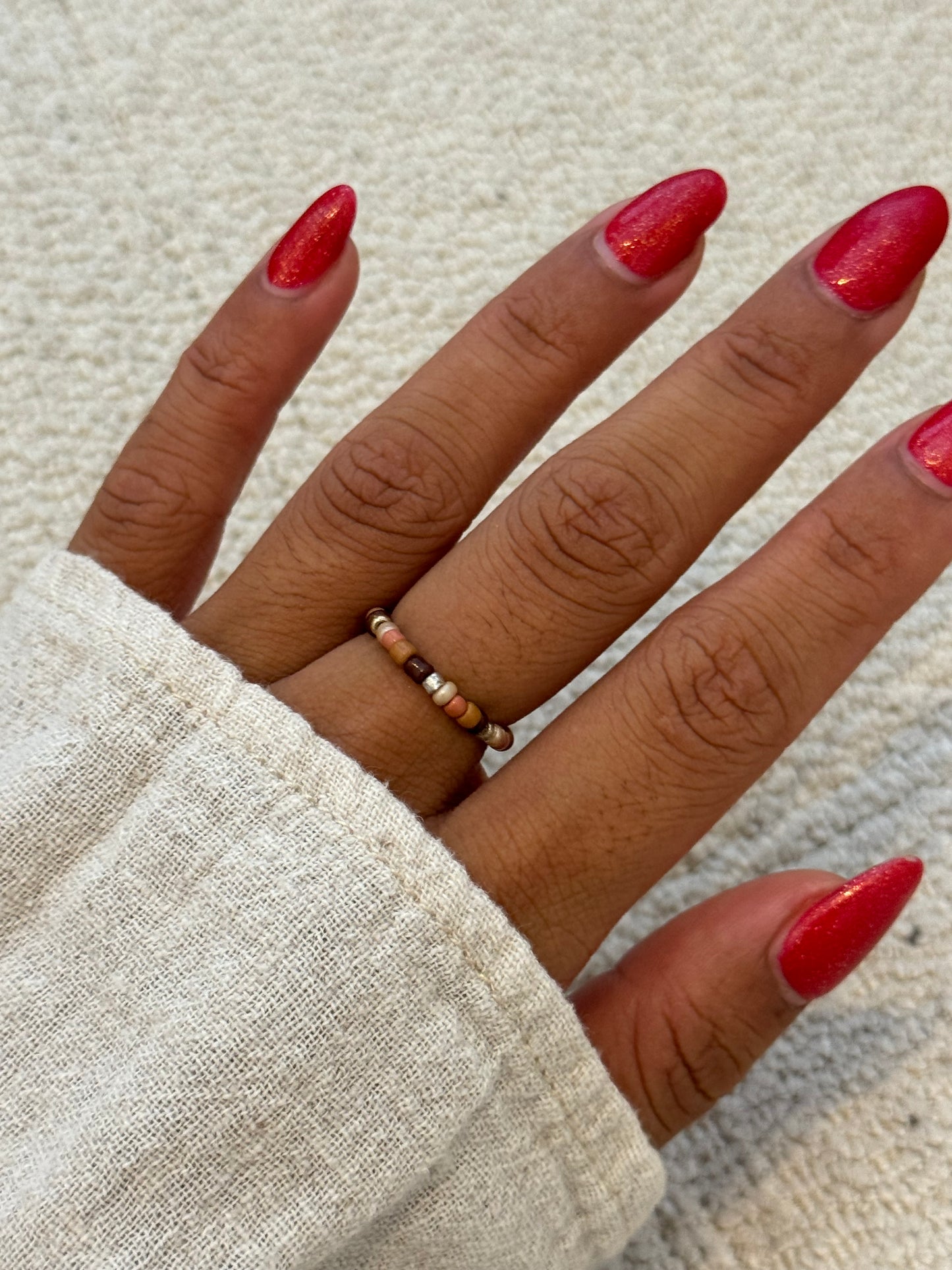Auburn Mix Miyuki Ring