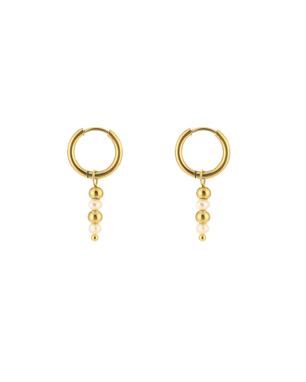 pearly mix hoops gold