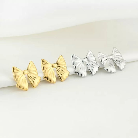 BOW EARSTUDS GOLD