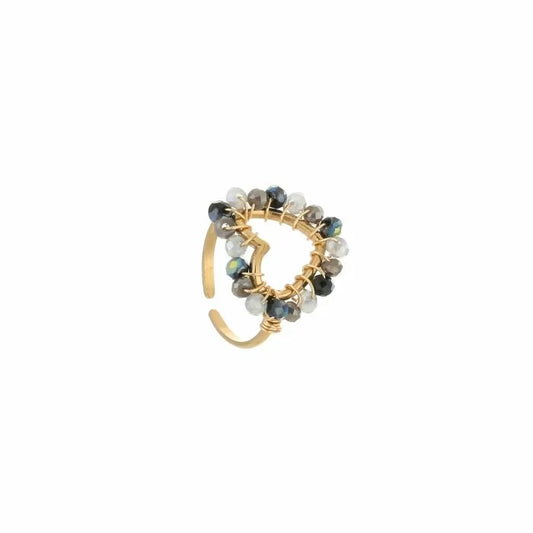 BEAD MIX RING BLACK