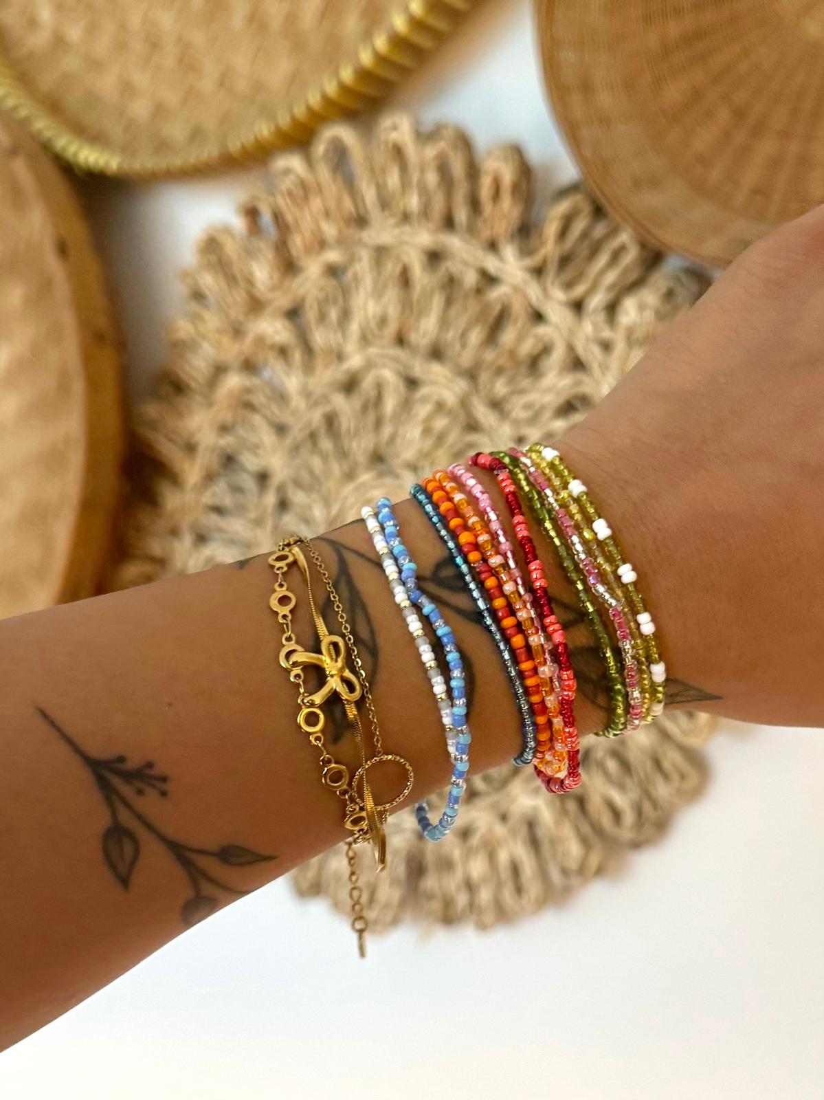 MIYUKI DEEP BLUE MIX BRACELET