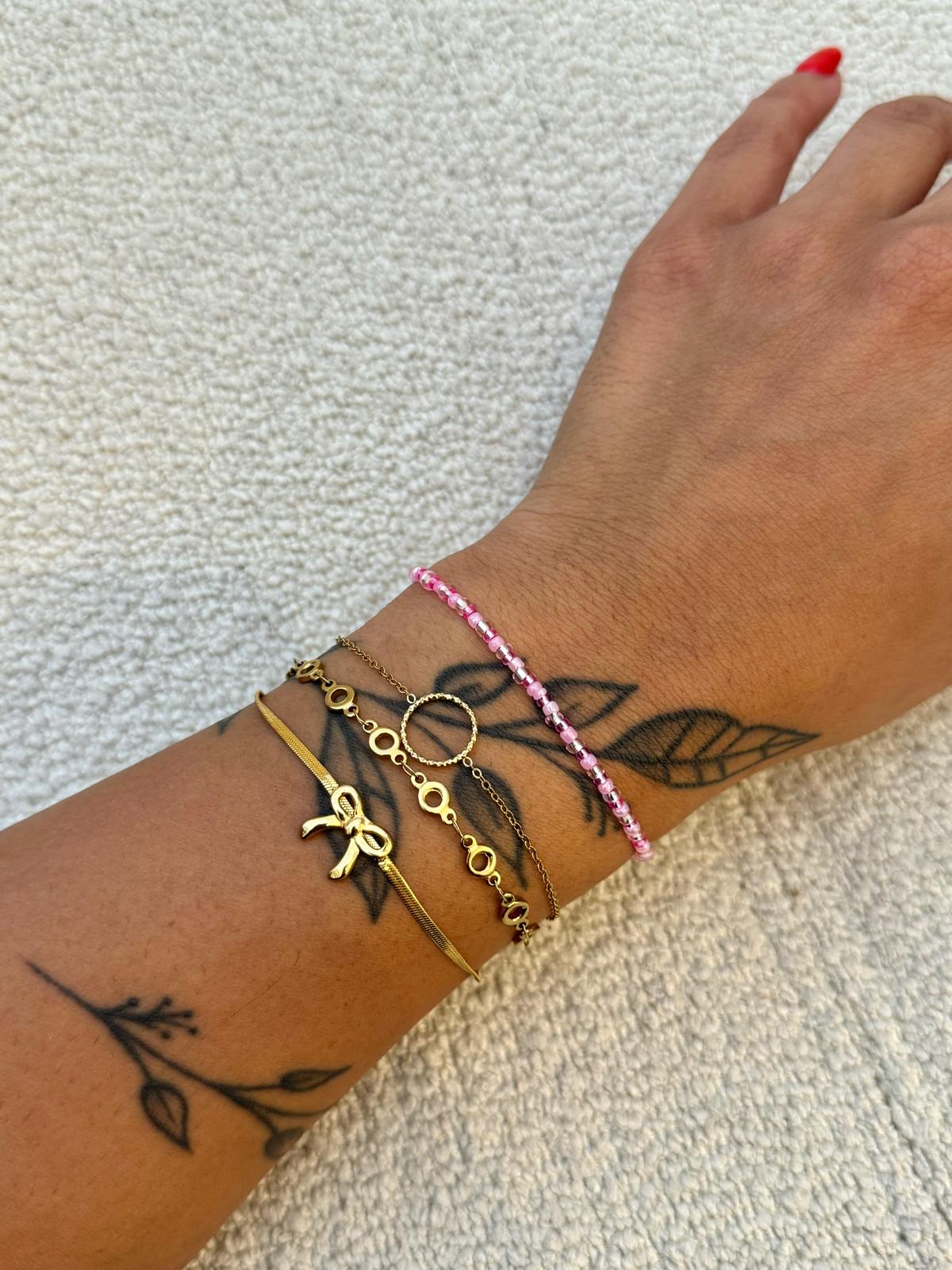 MIYUKI PINK ALL OVER BRACELET