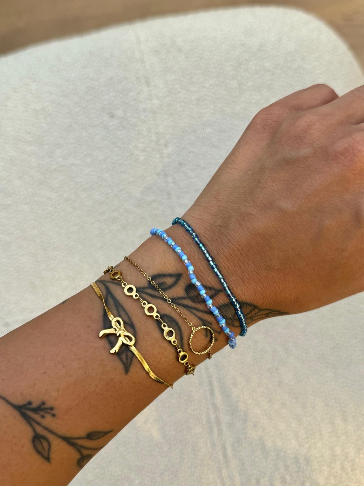 MIYUKI DEEP BLUE MIX BRACELET