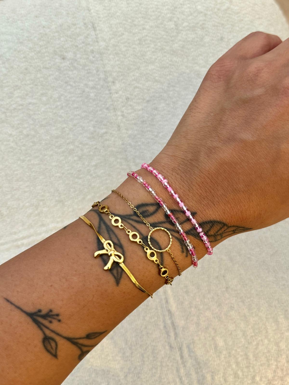 MIYUKI PINK ALL OVER BRACELET