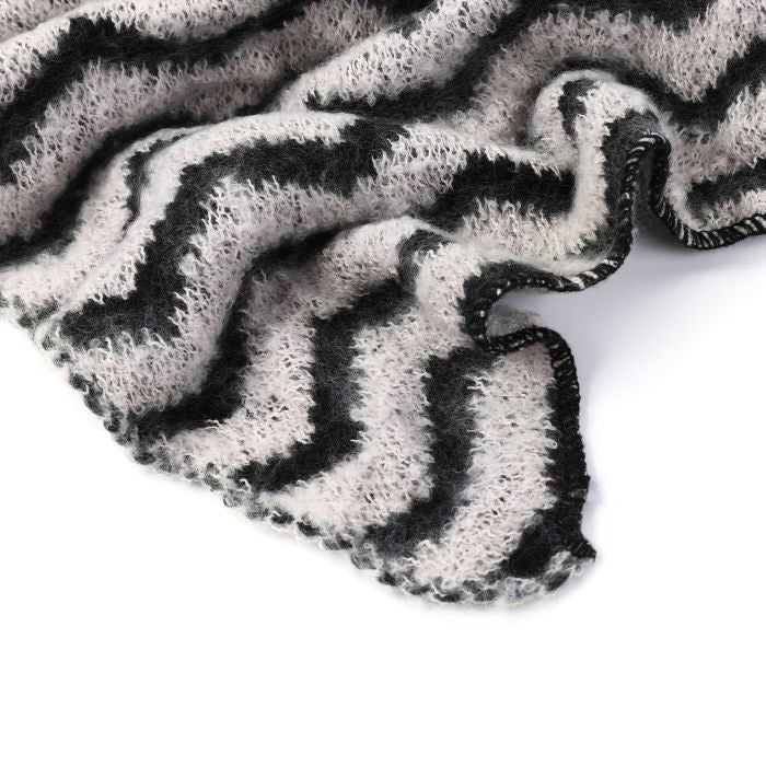 WAVY SCARF BLACK